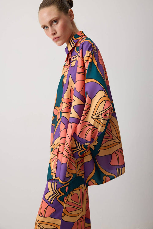 PATTERNED SHIRT AND PANTS SET
