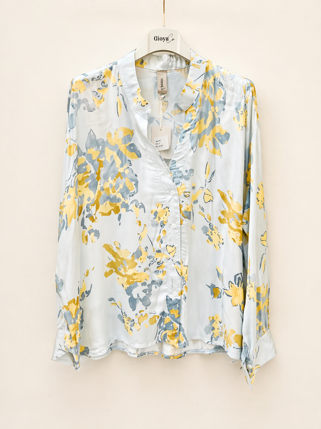 Flowing printed viscose shirt