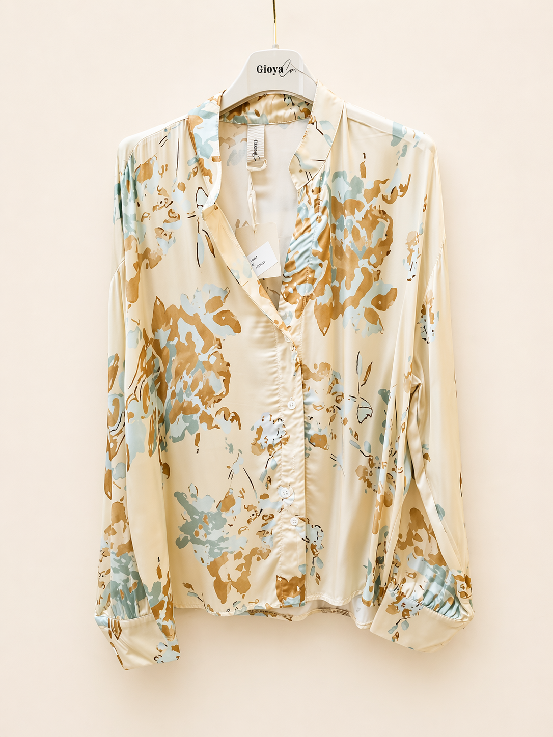 Flowing printed viscose shirt